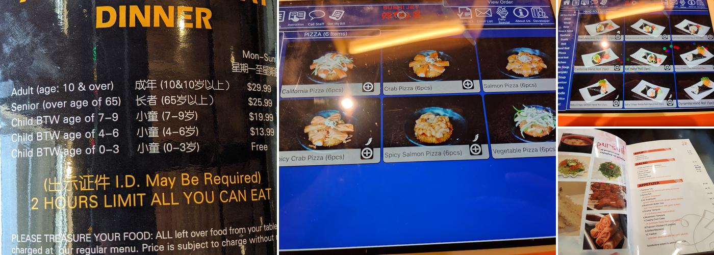 Sushi Jet Menu