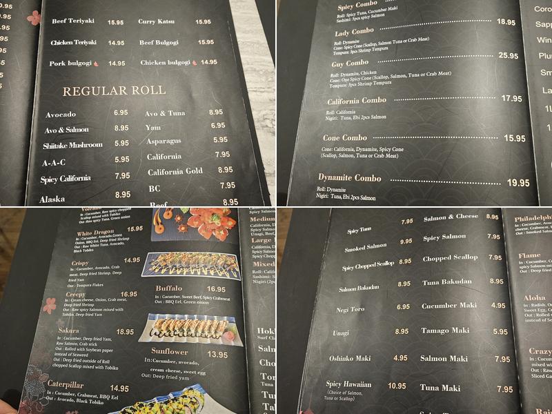 Kazoku Restaurant Menu