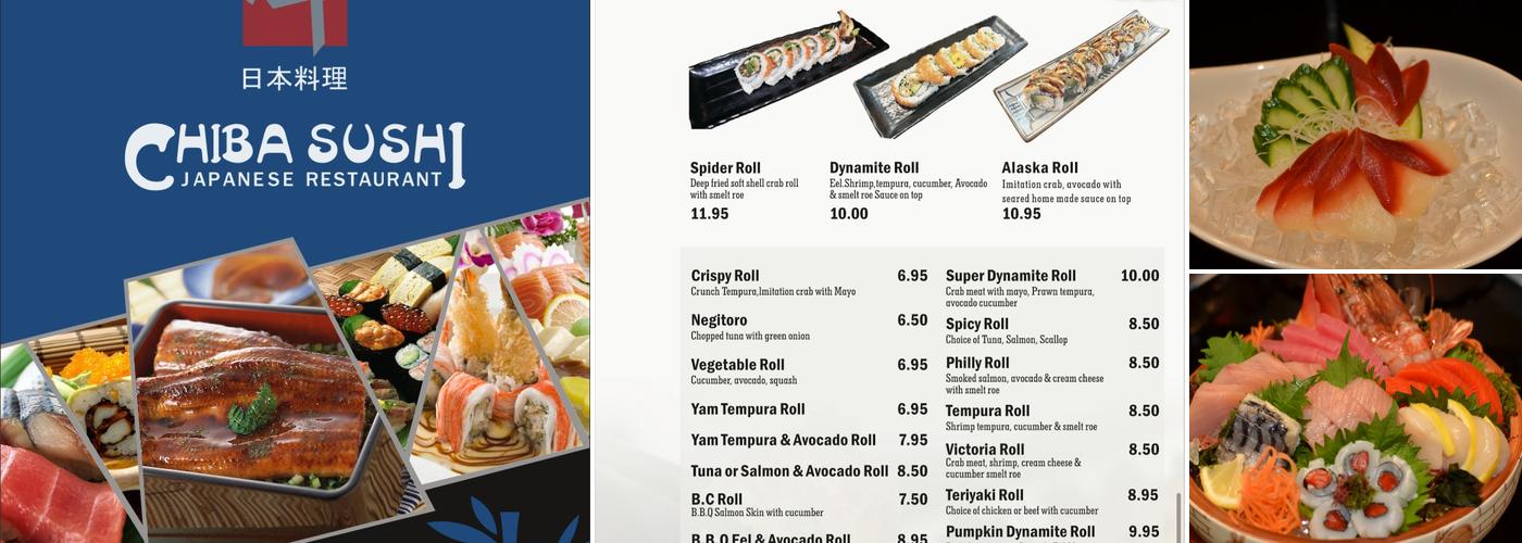 Chiba Sushi Restaurant Menu