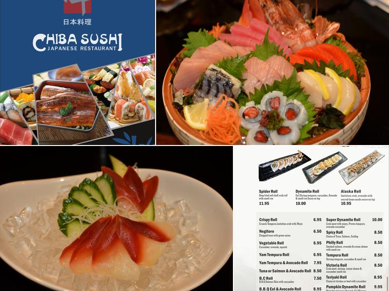 Chiba Sushi Restaurant Menu