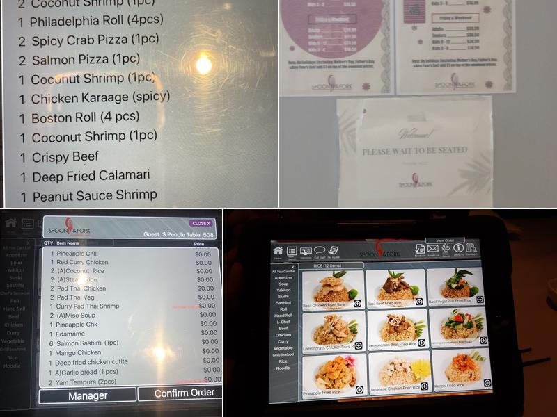 Spoon & Fork Menu