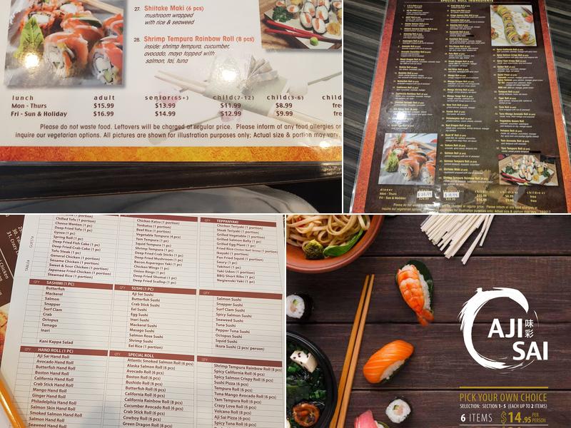 Aji Sai Menu