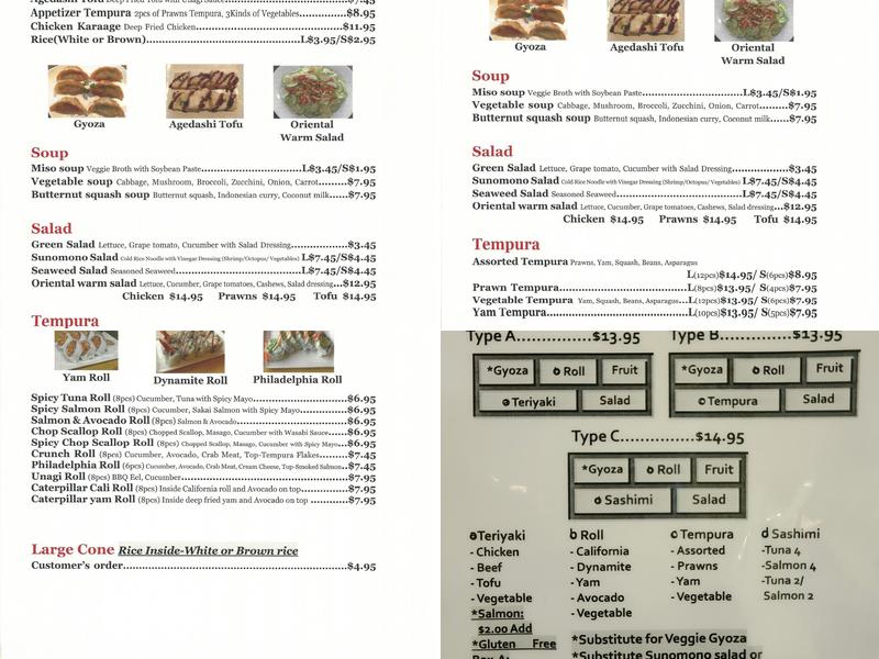 Joon's Kitchen Menu