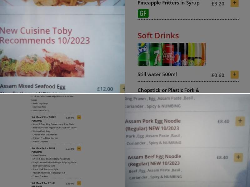 Lucky House Ryde Menu