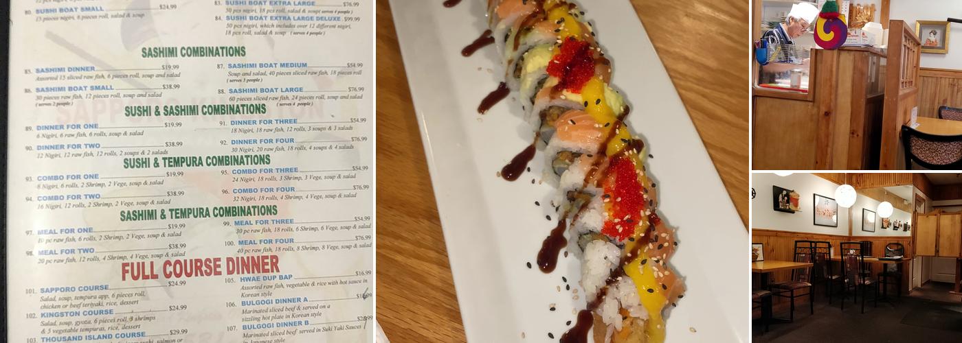 Sapporo Sushi Menu