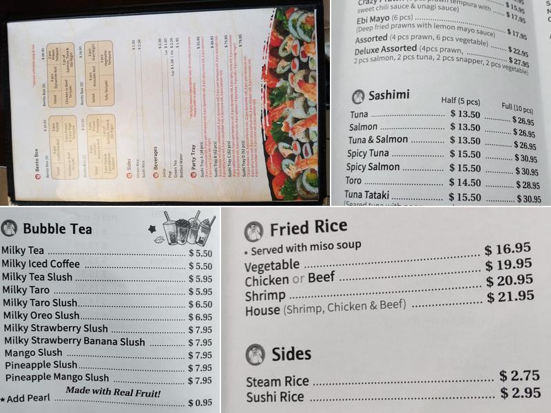 Mr. Sushi Menu