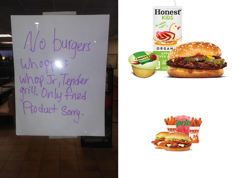 Burger King Menu