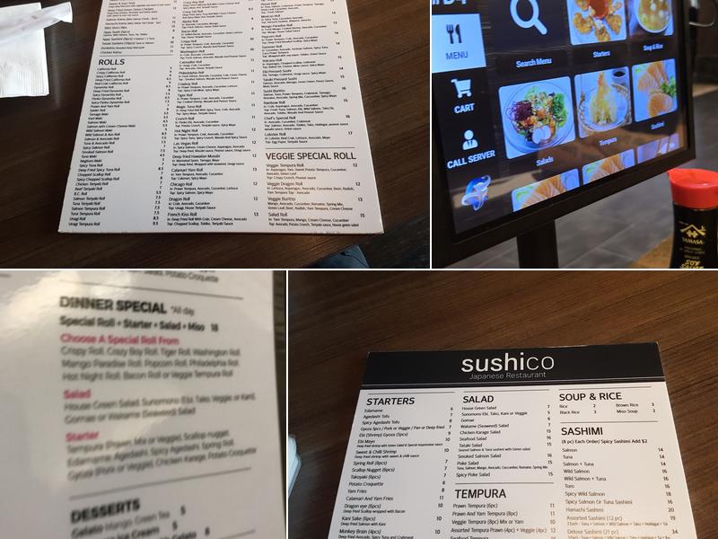 SushiCo Menu