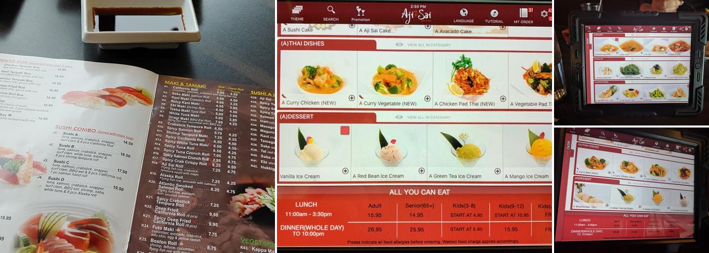 Aji Sai Menu