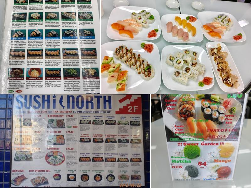 Sushi North Inc Menu