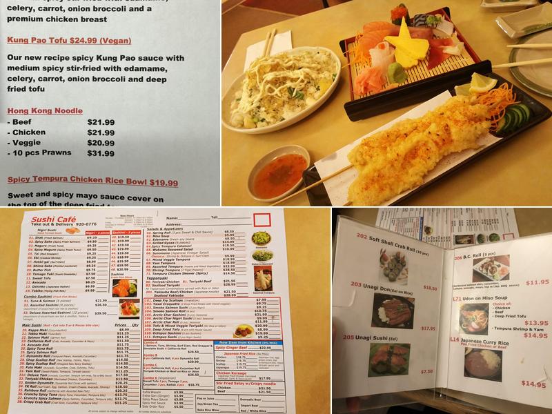 Sushi Cafe Menu