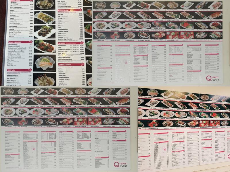 Q Spot Restaurant Ltd Menu
