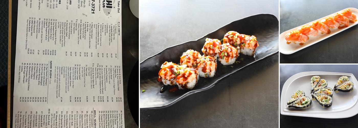 Sushi Plus Menu