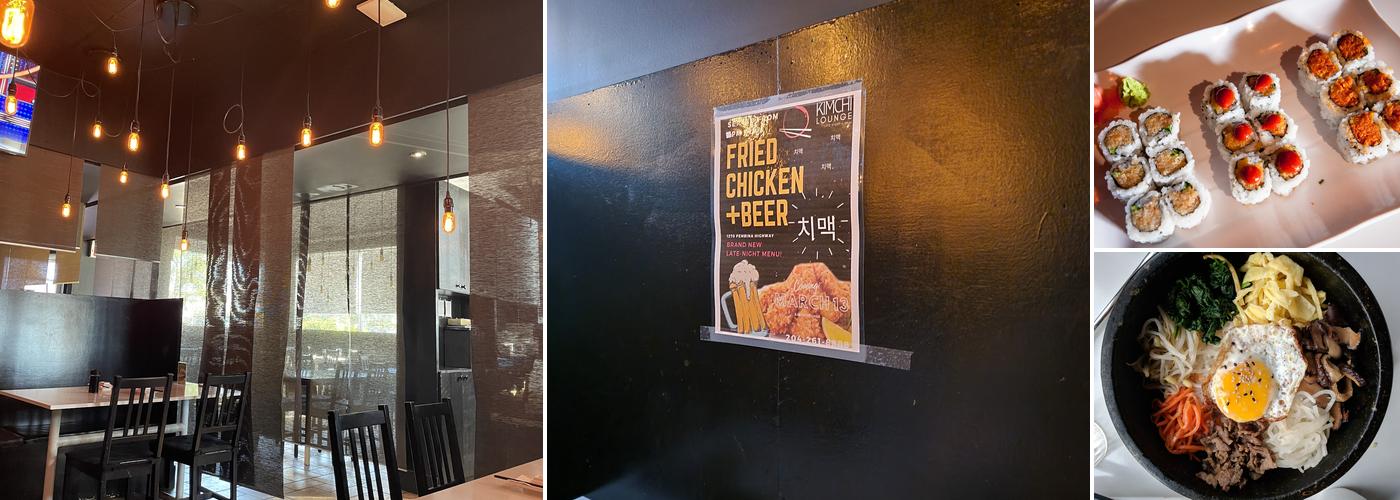 Kimchi Sushi South Menu