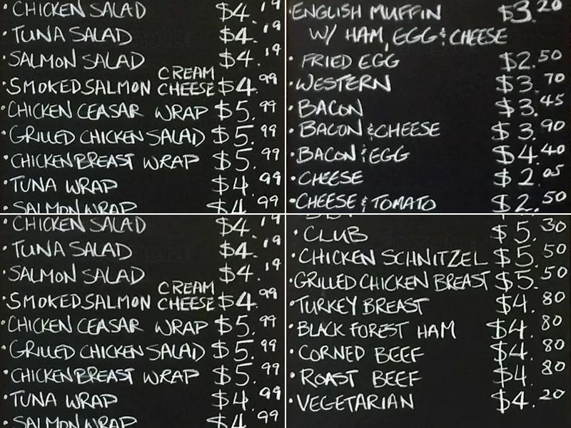 Jjs Cafe & Deli Menu