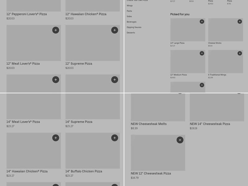 Pizza Hut Menu