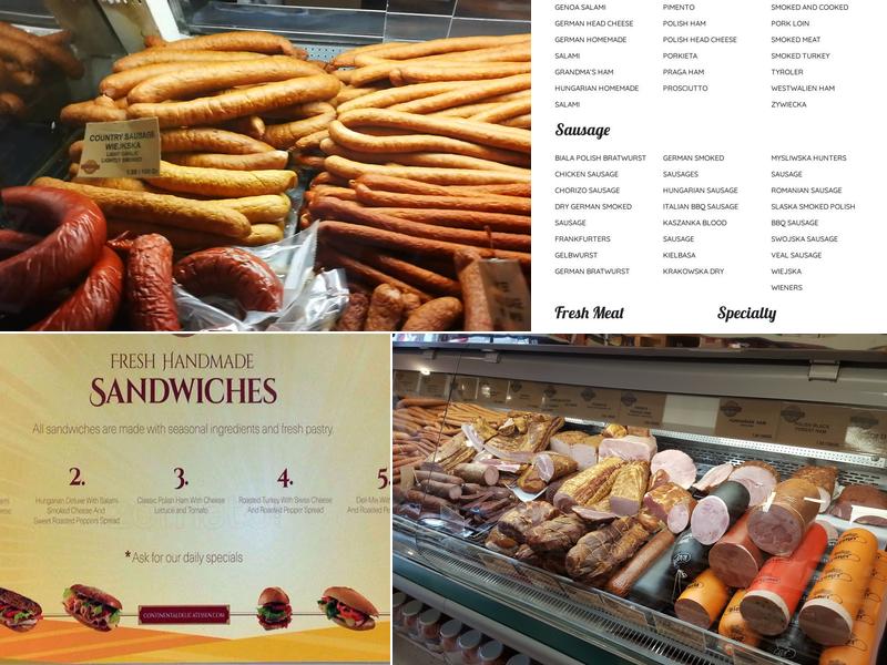 Continental Delicatessen Menu