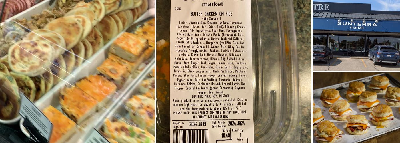 Sunterra Market, Lendrum Menu