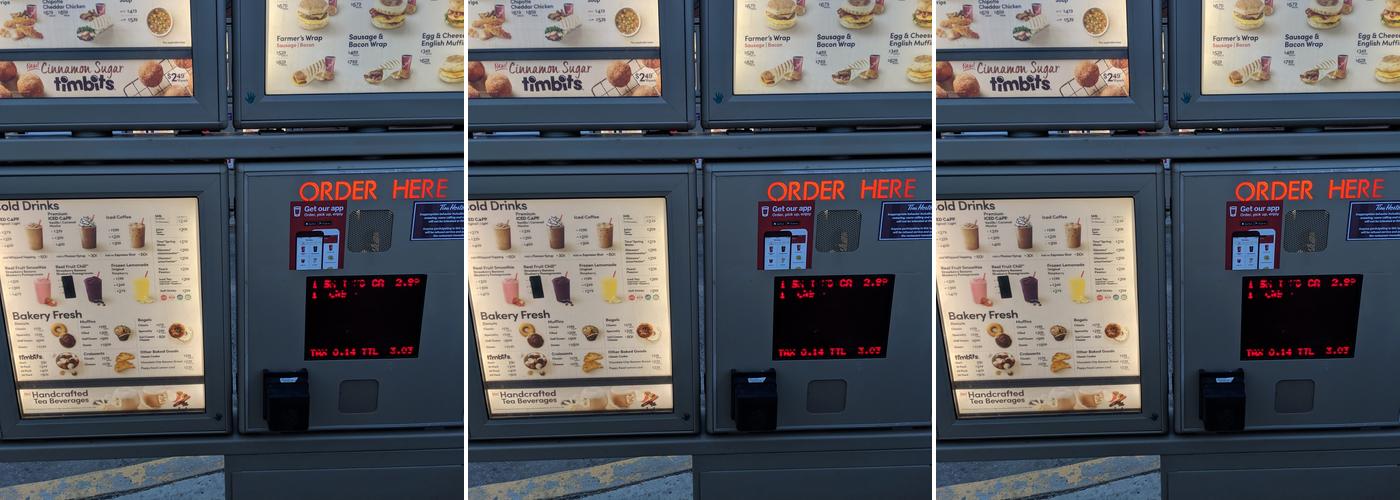 Tim Hortons Menu