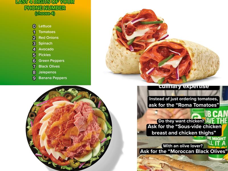 Subway Menu