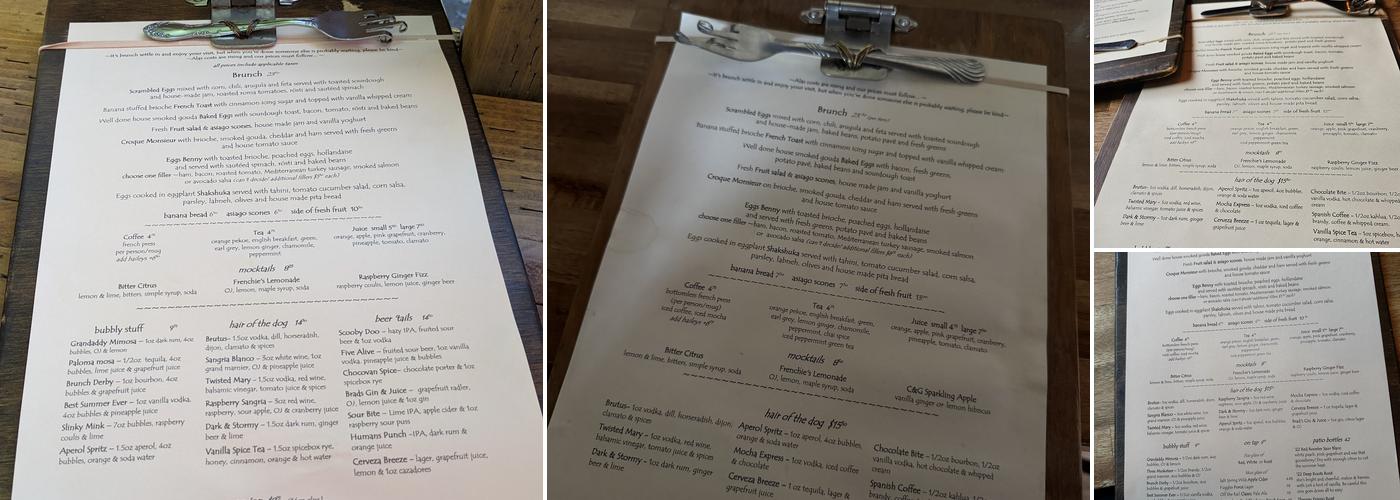 Twisted Fork Menu