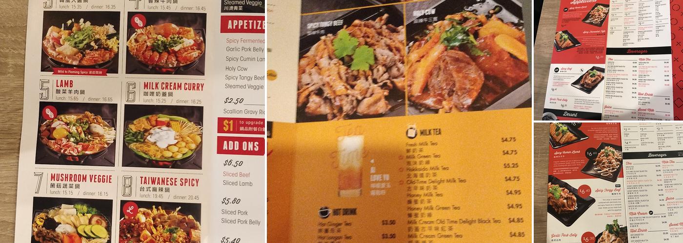 Boiling Point Menu