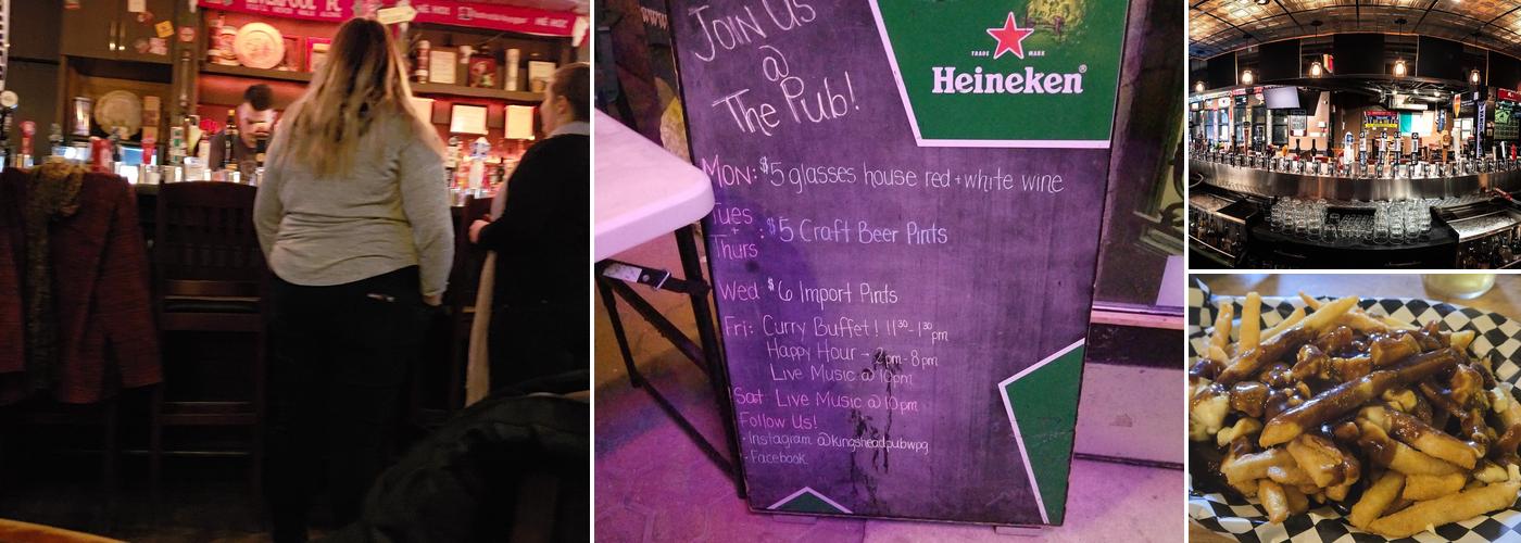 King's Head Pub Menu