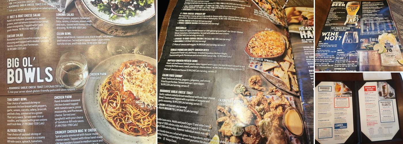 Kelseys Original Roadhouse Menu