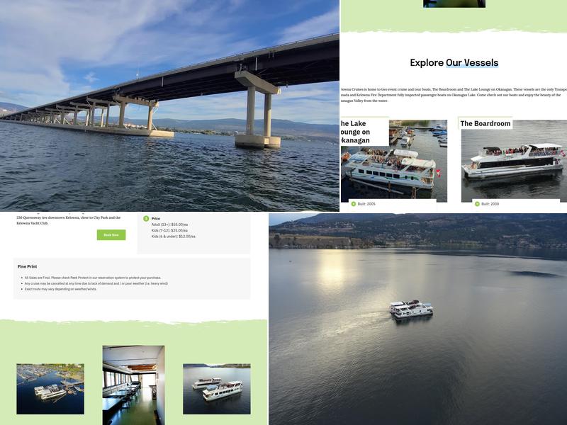 Kelowna Cruises Menu