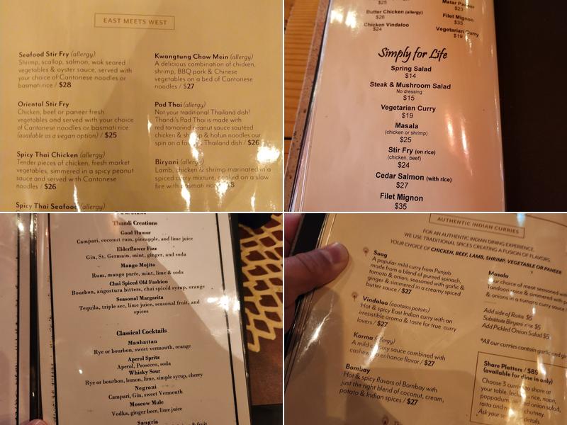 Thandi Menu
