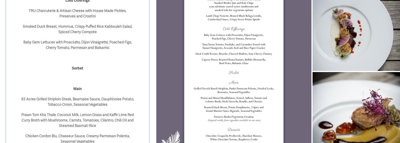 Accolades Dining Room Menu