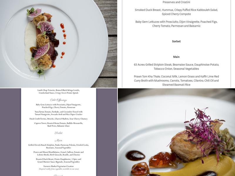 Accolades Dining Room Menu