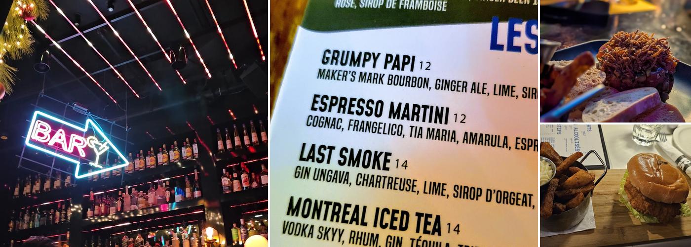 Saloon Bistro Bar Menu