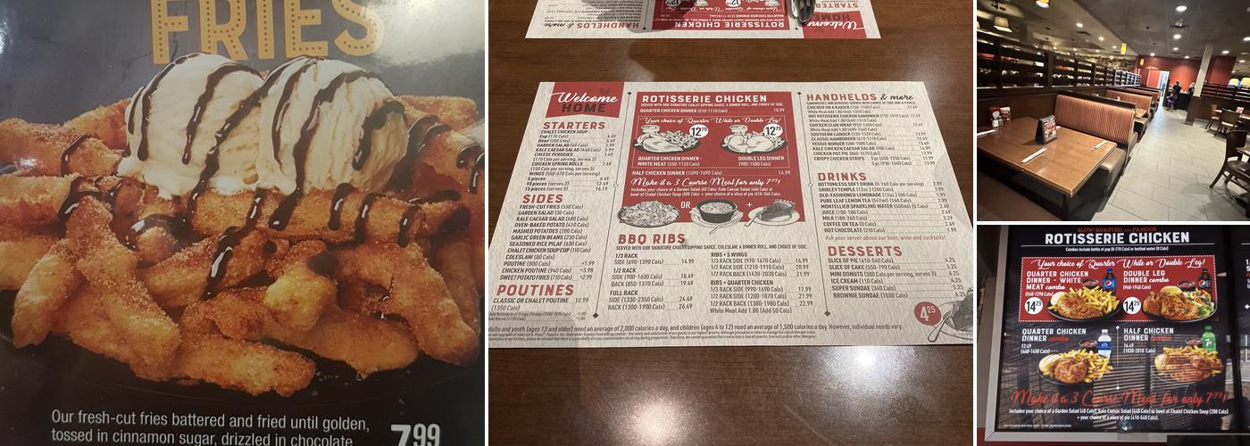 Swiss Chalet Menu