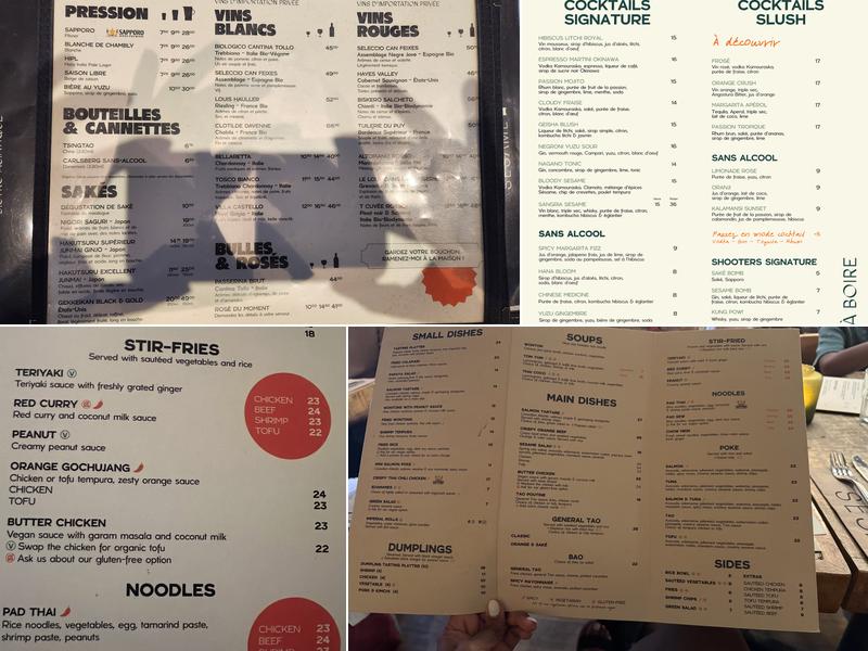Sésame Menu