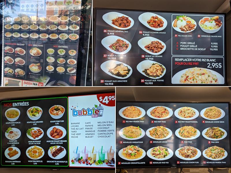 Panda Thai Menu