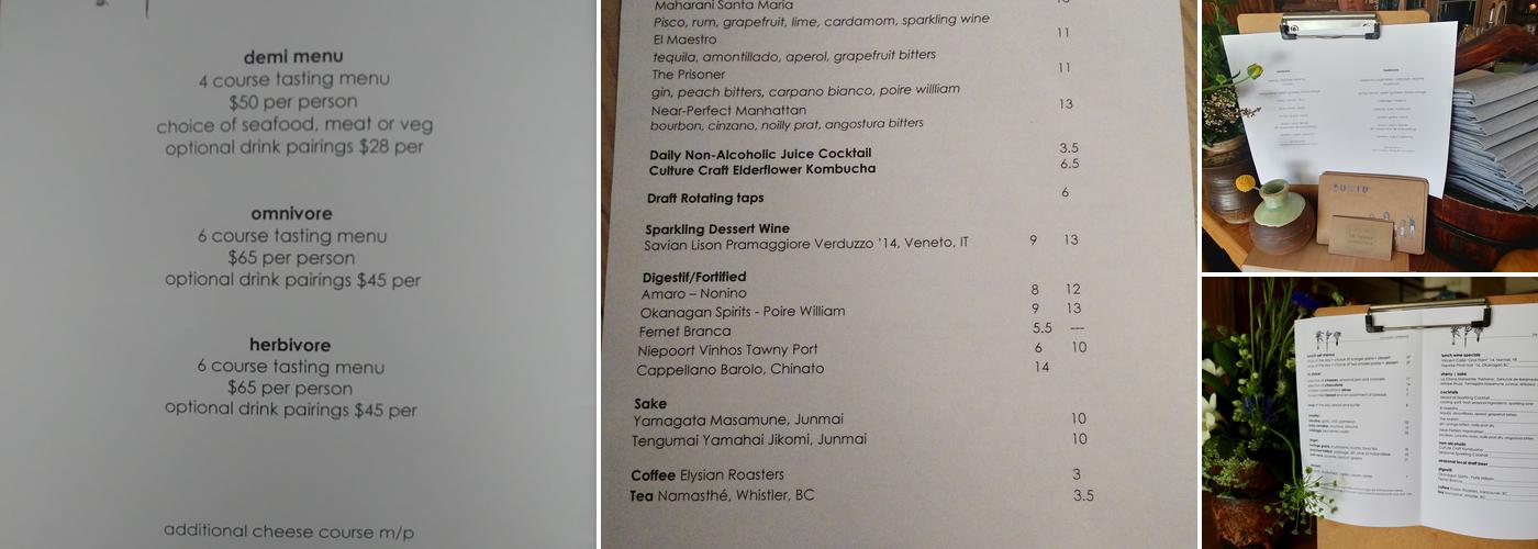 Farmer's Apprentice Restaurant Menu