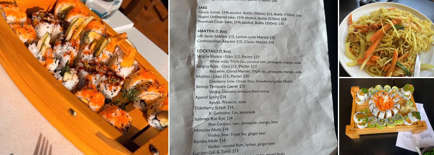 Bambu Restaurant Menu