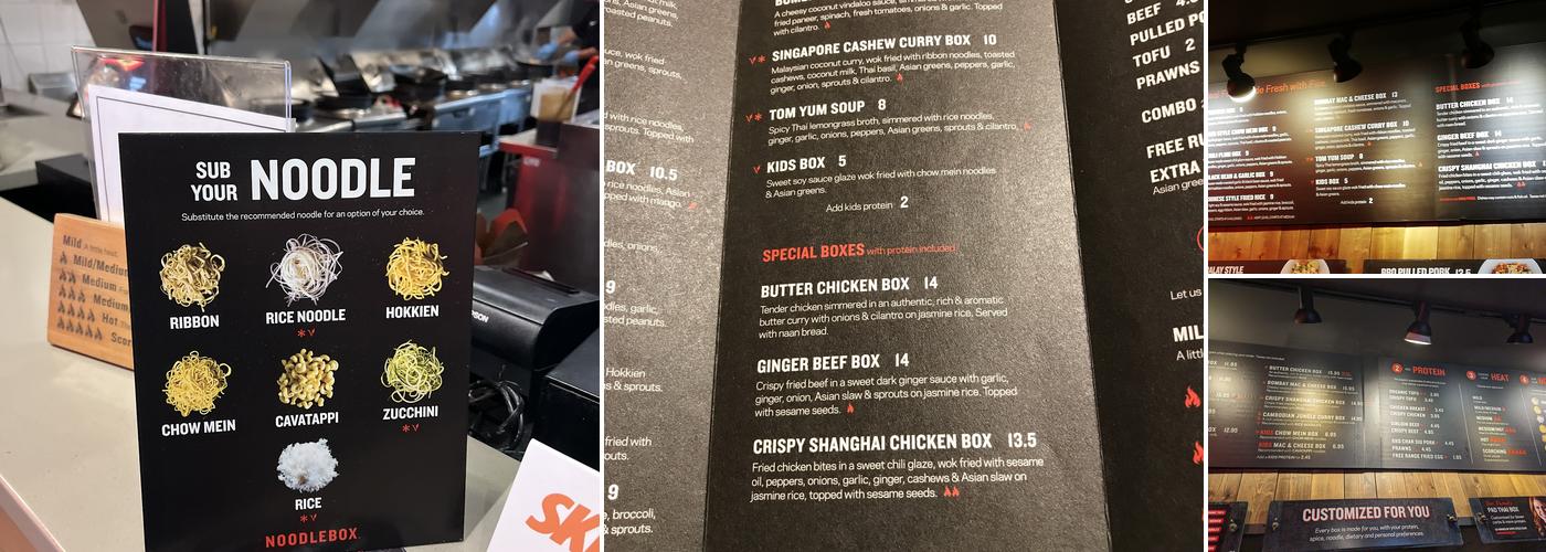Noodlebox Menu