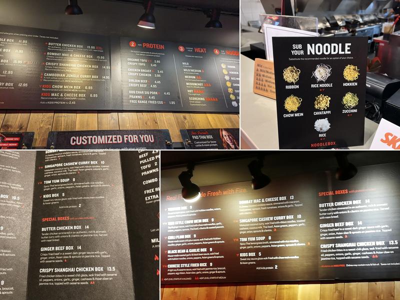 Noodlebox Menu