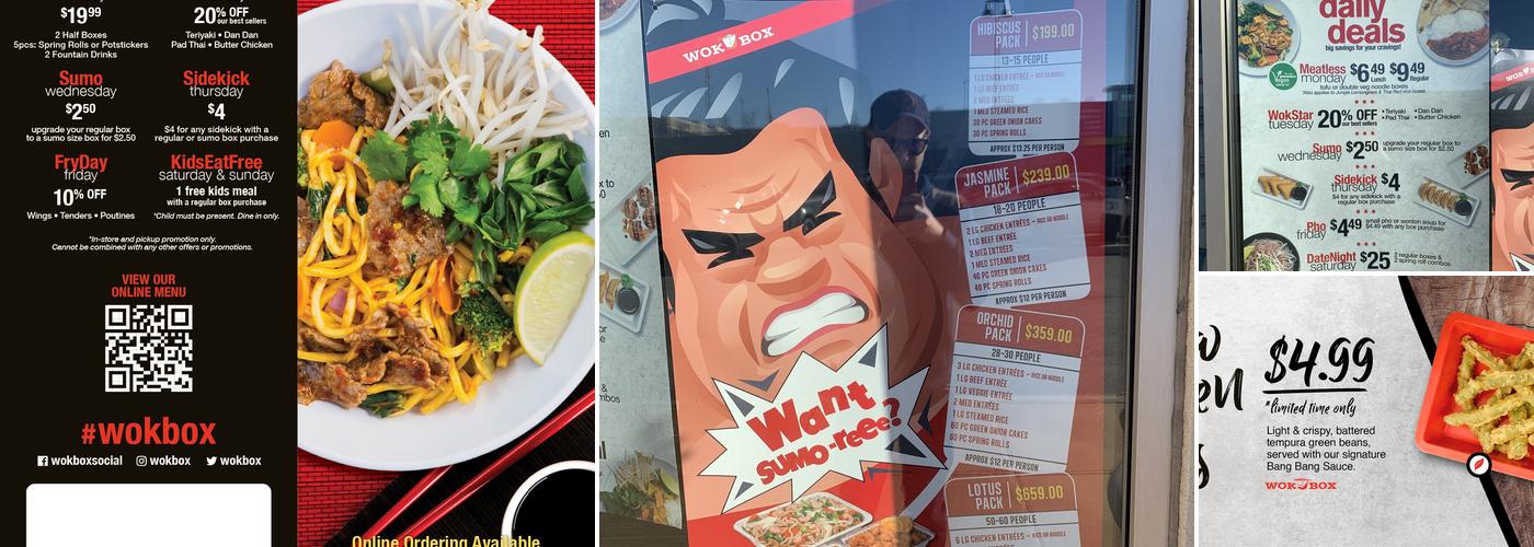Wok Box - Saint John Menu