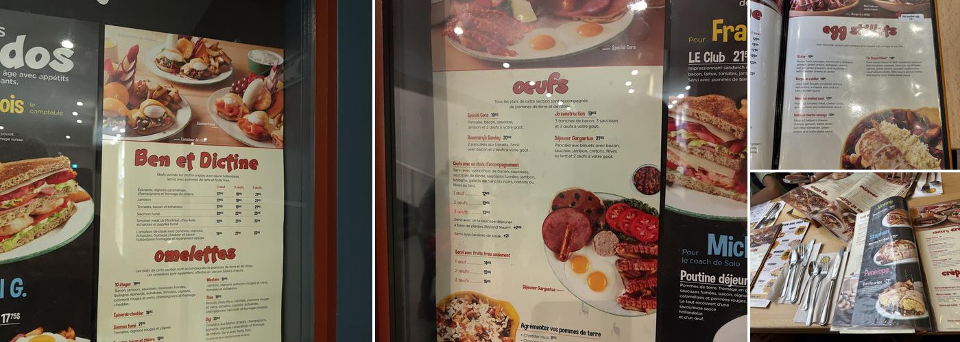 Cora Menu