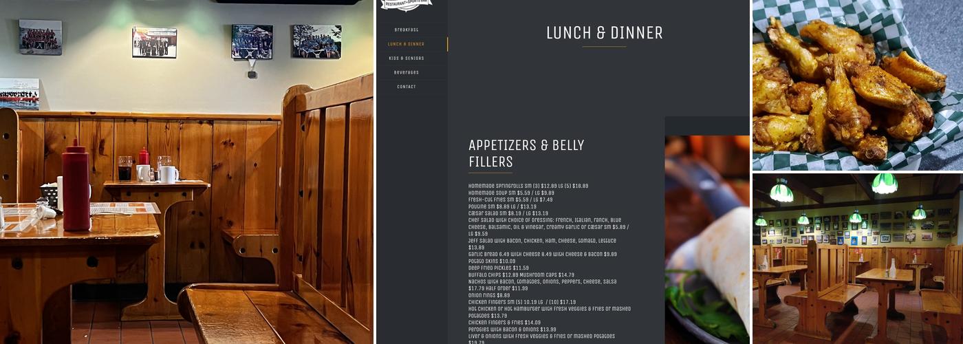 Eddies Restaurant Menu