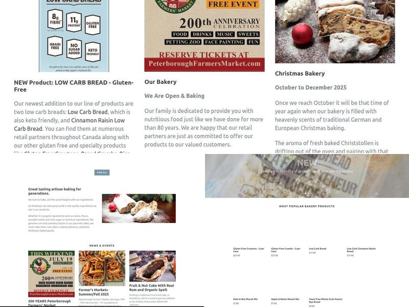 Stickling's Bakery Menu
