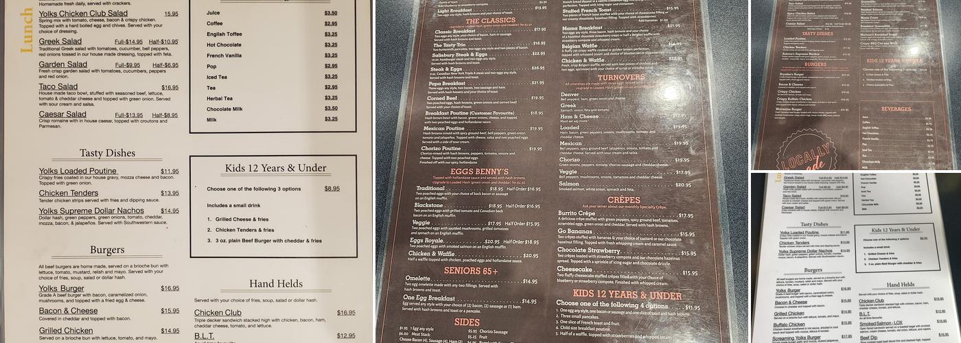 Aubree's Breakfast Menu