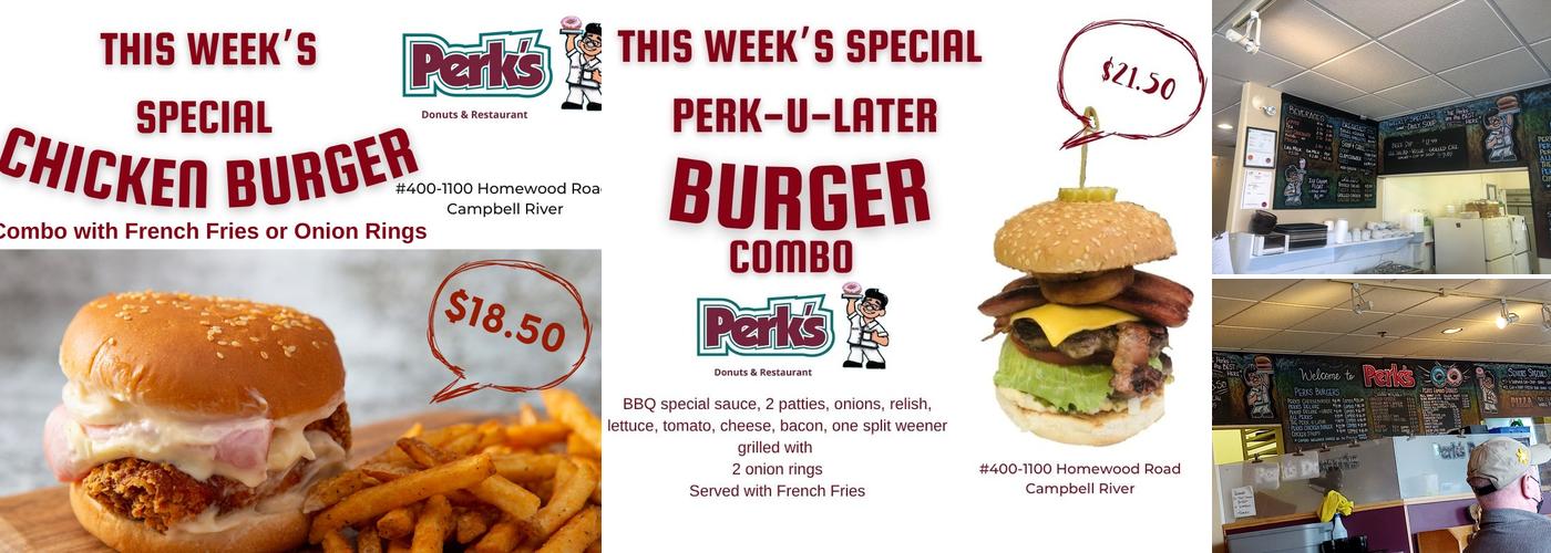 Perks Donuts Menu