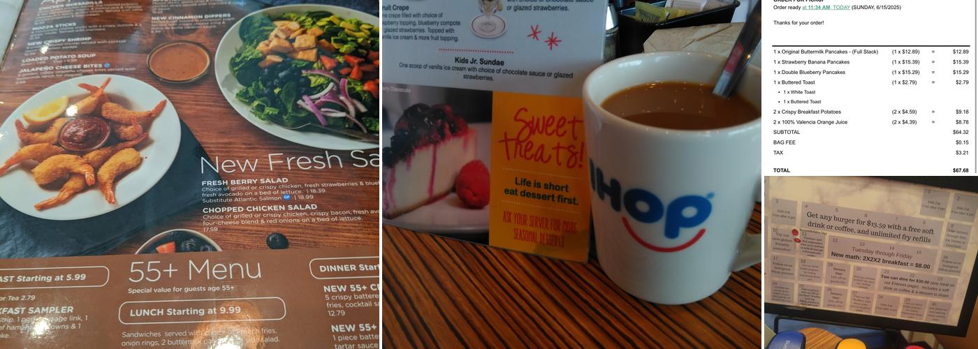 IHOP Menu