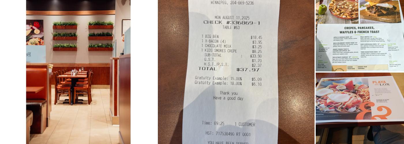 Ben & Florentine Menu