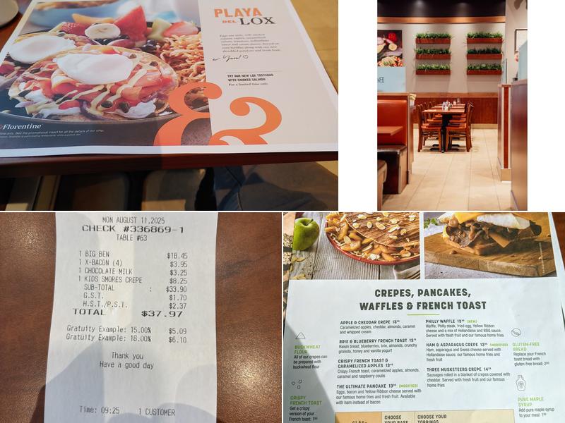 Ben & Florentine Menu