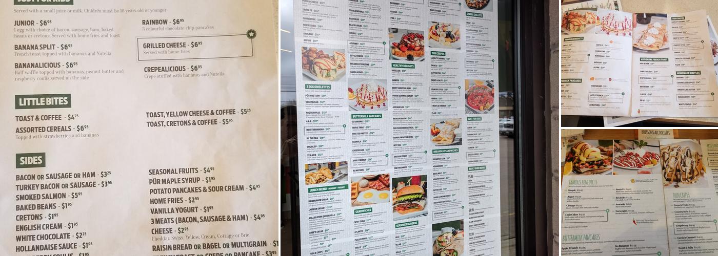 Pür & Simple Menu